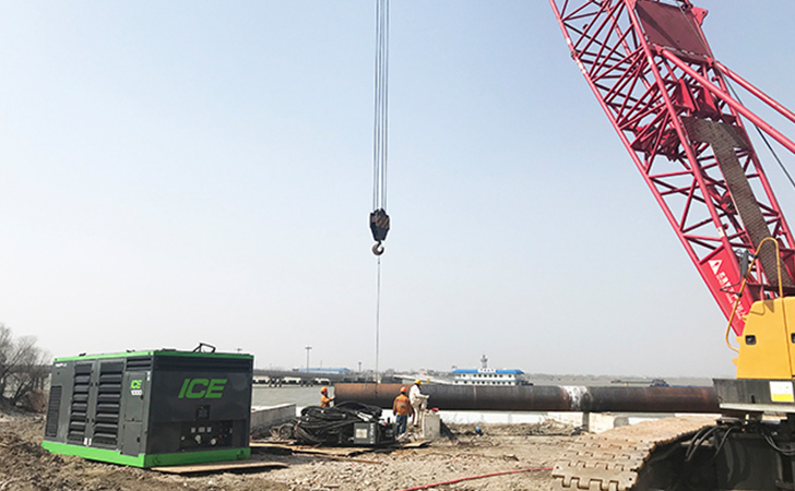 长江堤岸无扰动，ICE 36RF长江中心施工钢管桩监测验收成功！